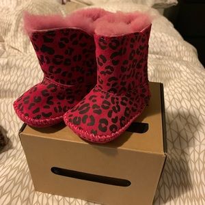 Infant Pink Leopard UGG Boots